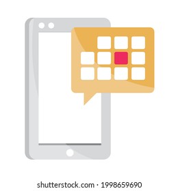 aplicación de fecha de calendario de teléfono móvil