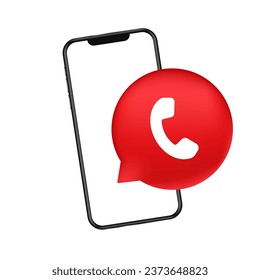 Botón de llamada de teléfono móvil. Llamarnos banner