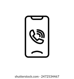 Handy Call Icon für Kommunikation und Konnektivität