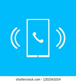 Mobile phone call icon. vector illustration