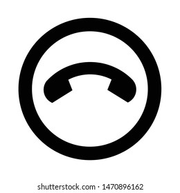 Mobile phone call icon vector