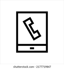 Mobile phone call vector icon symbol design