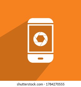 icono de la cámara del teléfono móvil, VECTOR DE ICONOS TECNOLÓGICOS