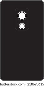 vector de signo de la cámara del teléfono móvil