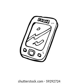 mobile phone cartoon