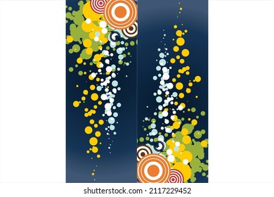 Mobile phone case design. Abstract decorative ornament. Vector graphics.