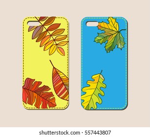 Mobile phone case design. Abstract decorative ornament. Vector graphics.