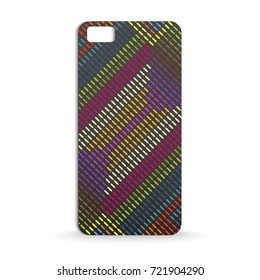 mobile phone case design with abstract colorful pattern