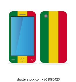 Mobile phone case with the flag of Bolivia