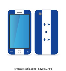 Mobile phone case with the flag of Honduras