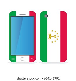 Mobile Phone Case With The Flag Of Tajikistan