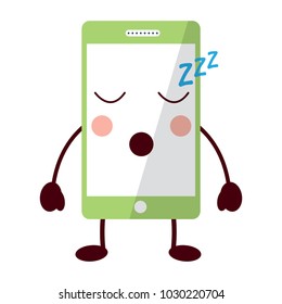 mobile phone character emoticon face kawaii