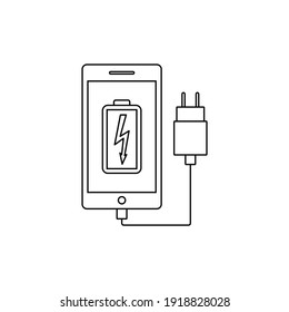 vector de icono de carga de teléfono móvil
