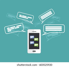 Mobile phone chatting