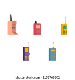Mobile phone. Classic mobile phone. Flat design vector. Vector. Isolated.