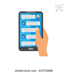 Mobile phone communication icon
