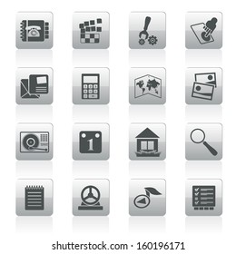 Mobile Phone and Computer icon - Vector Icon Set