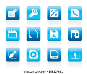 Mobile Phone, Computer and Internet Icons - Vector Icon Set 2