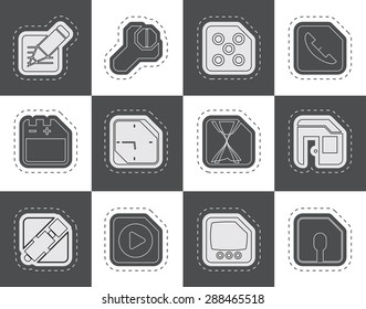 Mobile Phone, Computer and Internet Icons - Vector Icon Set 2