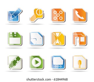 Mobile Phone, Computer and Internet Icons - Vector Icon Set 2