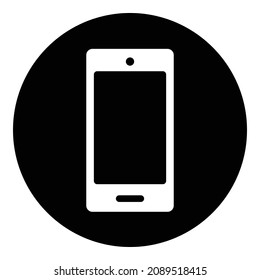 Mobile Phone Connect Flat Icon Isolated On White Background