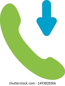 Mobile phone, Connection, call, talk, communication Icon, symbol, element, sign. Vector graphic. Isolated on white. Flat style design. Colorful