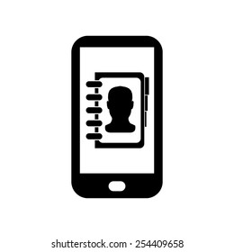 Mobile Phone Contact List Icon