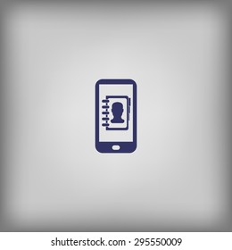 Mobile Phone Contact List Icon 