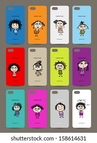 Mobile Phone Cover Back , 12 Funny Girls For Your Design