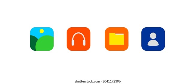 Mobile phone default app symbol and icon. Unique and very suitable for your web design, mobile app design, poster design, etc. Colorful vector illustration on a white background.