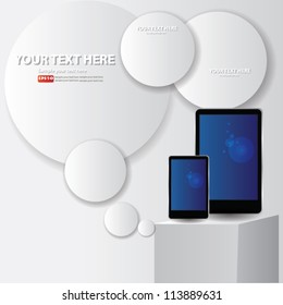 Mobile phone designed,for text,presentation,Vector