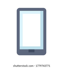 Icono plano de dispositivo de teléfono móvil. Signo de color plano vector Smartphone.