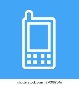 Mobile, mobile phone, device icon vector image. Can also be used for communication, connection, technology. Suitable for web apps, mobile apps and print media.