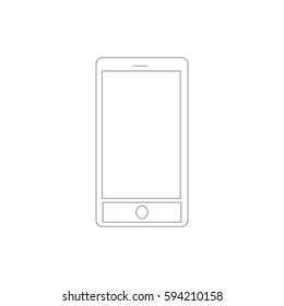 Mobile phone device vector icon