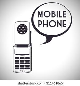 Mobile Phone digital design, vector illustration 10 eps graphic