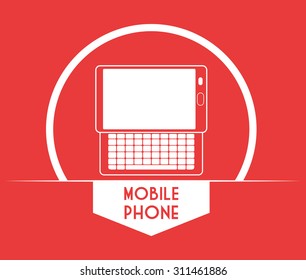 Mobile Phone digital design, vector illustration 10 eps graphic