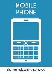 Mobile Phone digital design, vector illustration 10 eps graphic