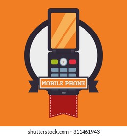 Mobile Phone digital design, vector illustration 10 eps graphic