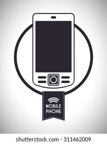 Mobile Phone digital design, vector illustration 10 eps graphic