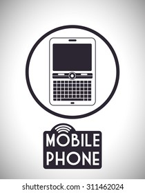 Mobile Phone digital design, vector illustration 10 eps graphic