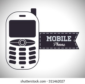 Mobile Phone digital design, vector illustration 10 eps graphic