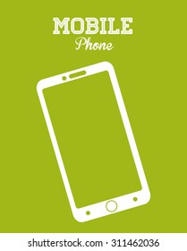 Mobile Phone digital design, vector illustration 10 eps graphic