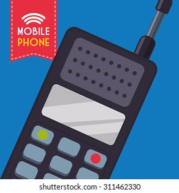 Mobile Phone digital design, vector illustration 10 eps graphic