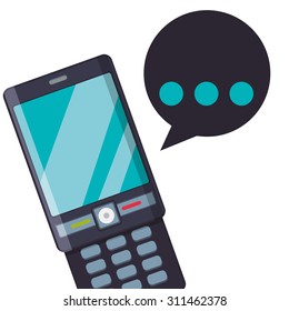 Mobile Phone digital design, vector illustration 10 eps graphic