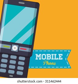 Mobile Phone digital design, vector illustration 10 eps graphic