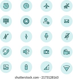 Mobile phone display, illustration, vector on a white background.