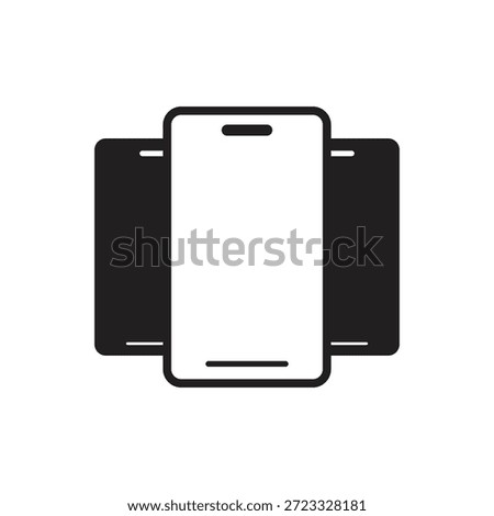 Mobile phone display rotation and landscape mode solid