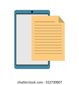 mobile phone document file paper digital
