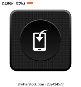 Mobile Phone Download Icon. vector design