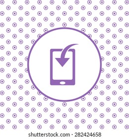 Mobile Phone Download Icon. vector design